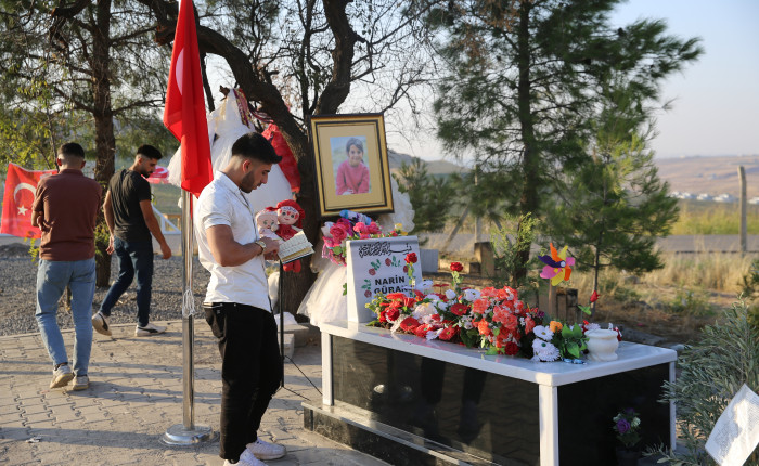 Narin Güran'ın kemik ve doku örnekleri mezarına konuldu