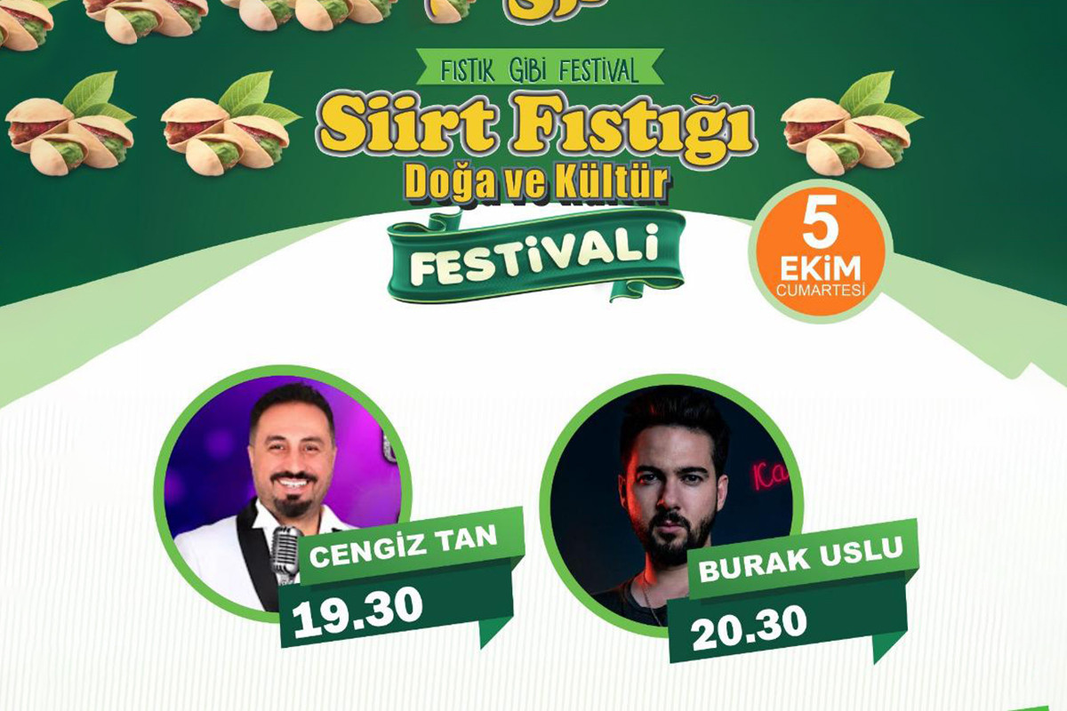 Siirt Fıstığı Doğa ve Kültür Festivali Başlıyor